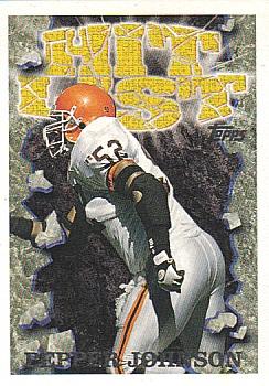 Pepper Johnson Cleveland Browns 1995 Topps NFL Hit List #1